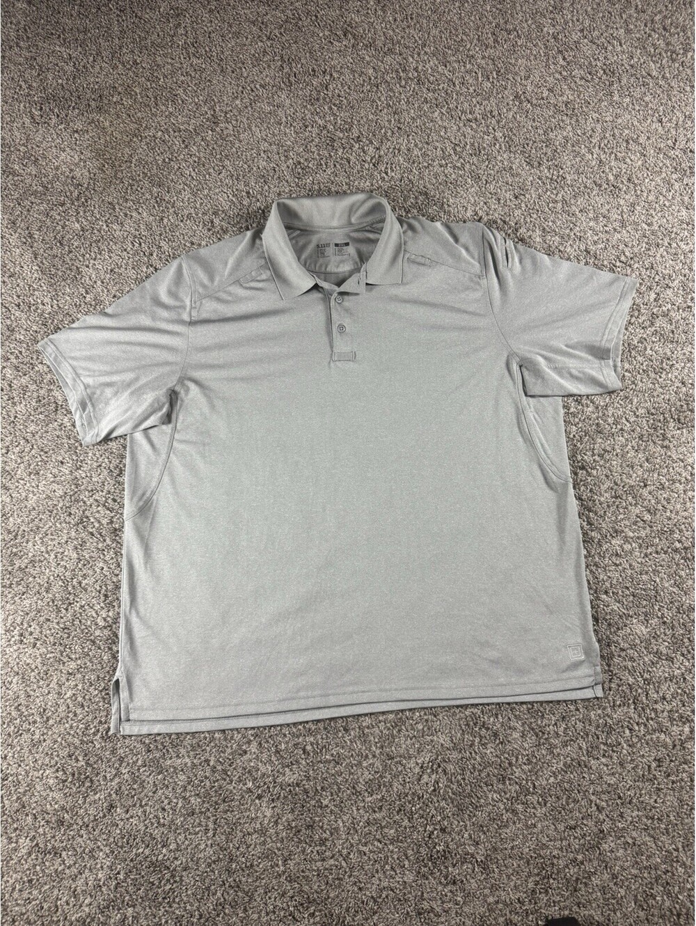 5.11 Tactical Performance Short Sleeve Polo Shirt Size 2XL Gray